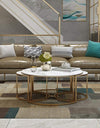 Center table (Set Of 3) for drawing room Nesting Coffee Table Cocktail Tables With iron Base and MDF High Gloss Top