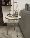 1 Pcs / Set of 3 Round Coffee Table HIGH Gloss Nesting End Tables - Round Wood Stacking Coffee Side Accent Tables with Metal Legs for Living Room, Home Office, Nightstands for Bedroom, 3 Piece Nesting Table set